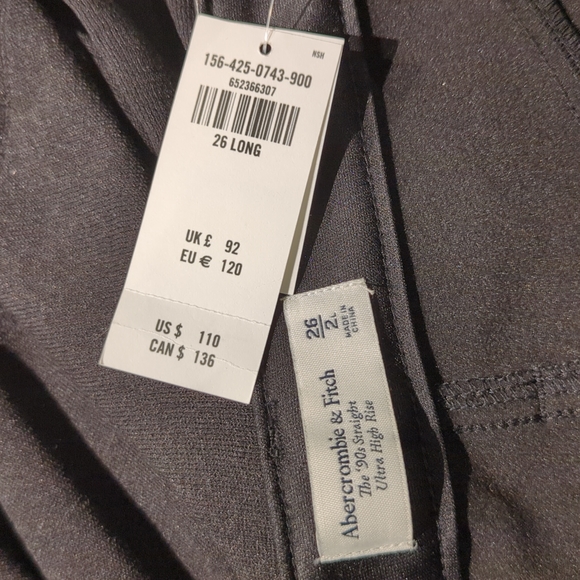 Abercrombie and Fitch vegan leather pants size 26 Long - Picture 6 of 6